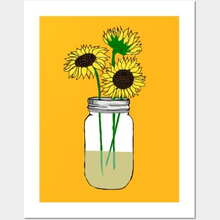 Sunflowers in a Jar Posters and Art